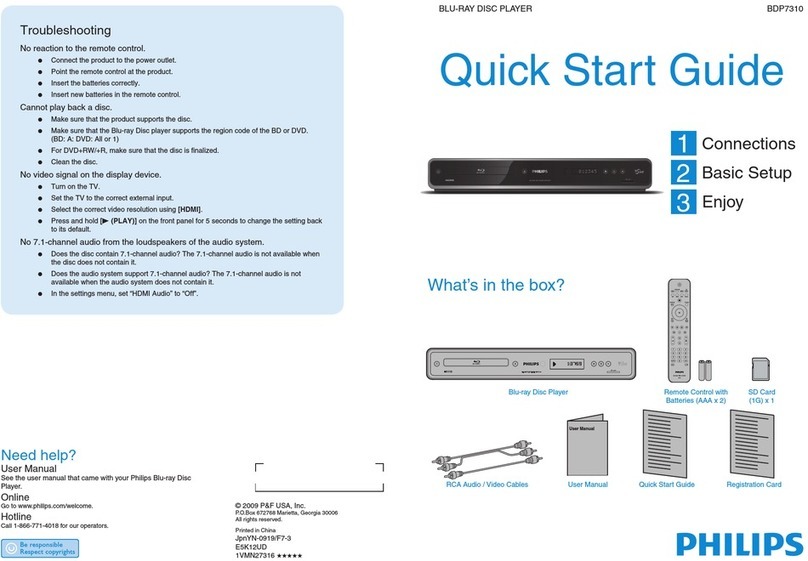 Philips BDP7310 User manual
