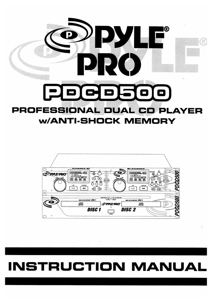 Pyle Pro PDCD500 User manual