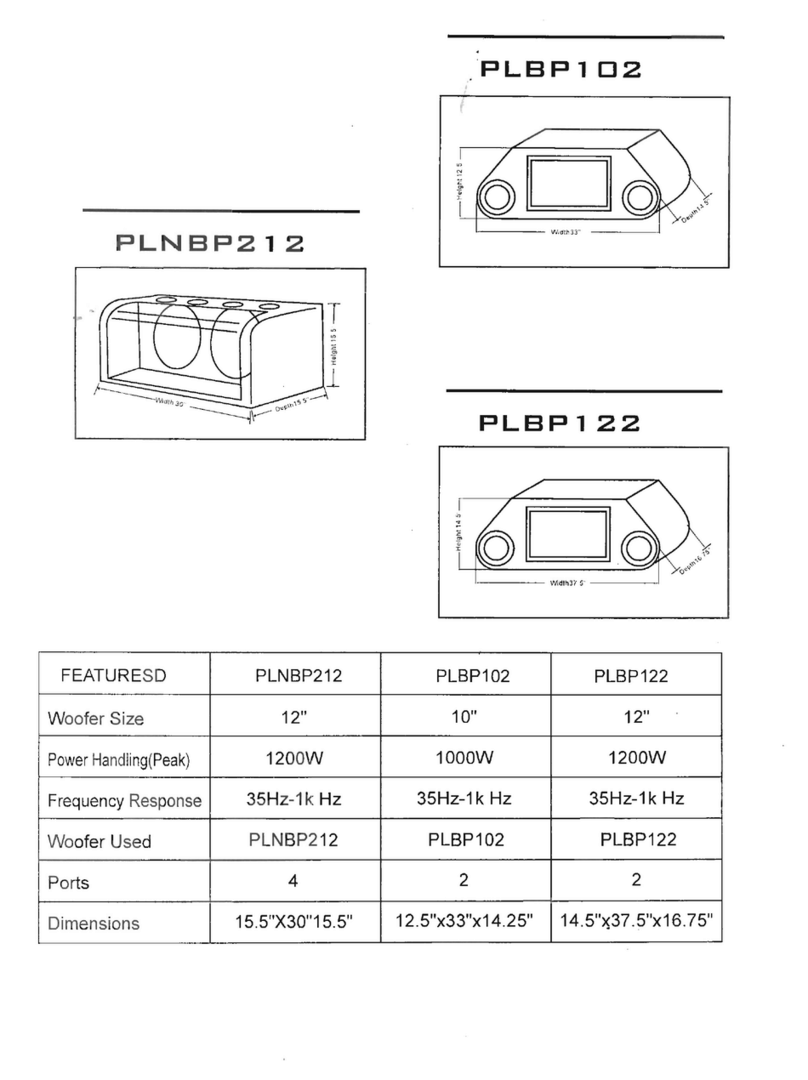 Pyle PLBP102 User manual