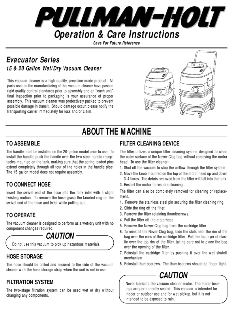 Pullman Holt EVACII15 Installation guide Pullman Holt EVACII15 Installation guide