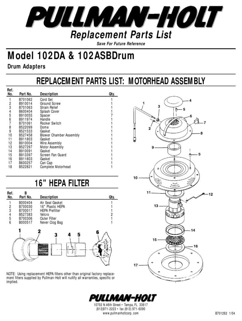 Pullman Holt 102ASB Application guide