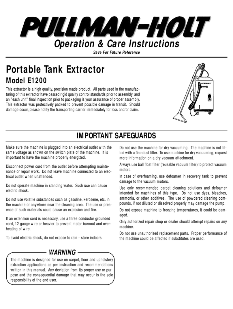 Pullman Holt E1200 Installation guide
