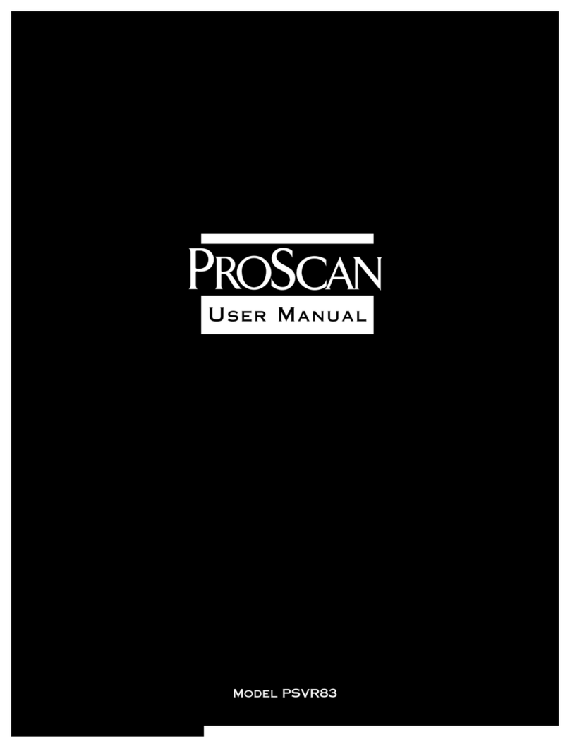 ProScan PSVR83 User manual