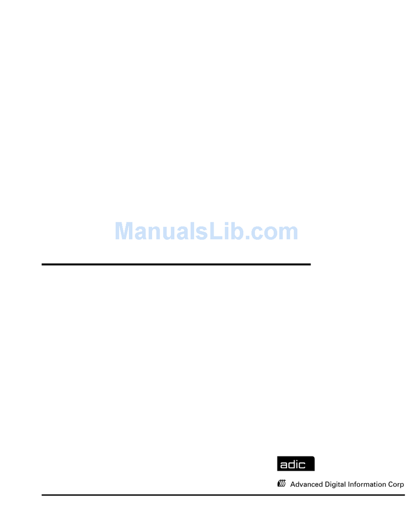 ADIC Tape Array 5 User manual