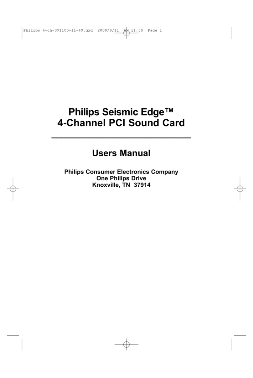 Philips Seismic Edge PSC704 User manual