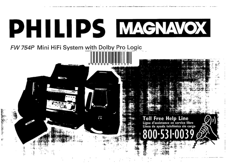 Philips Magnavox FW 754P User manual