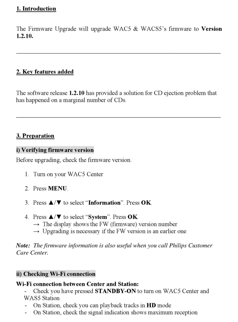 Philips Streamium WAC5 Quick start guide Philips Streamium WAC5 Quick start guide