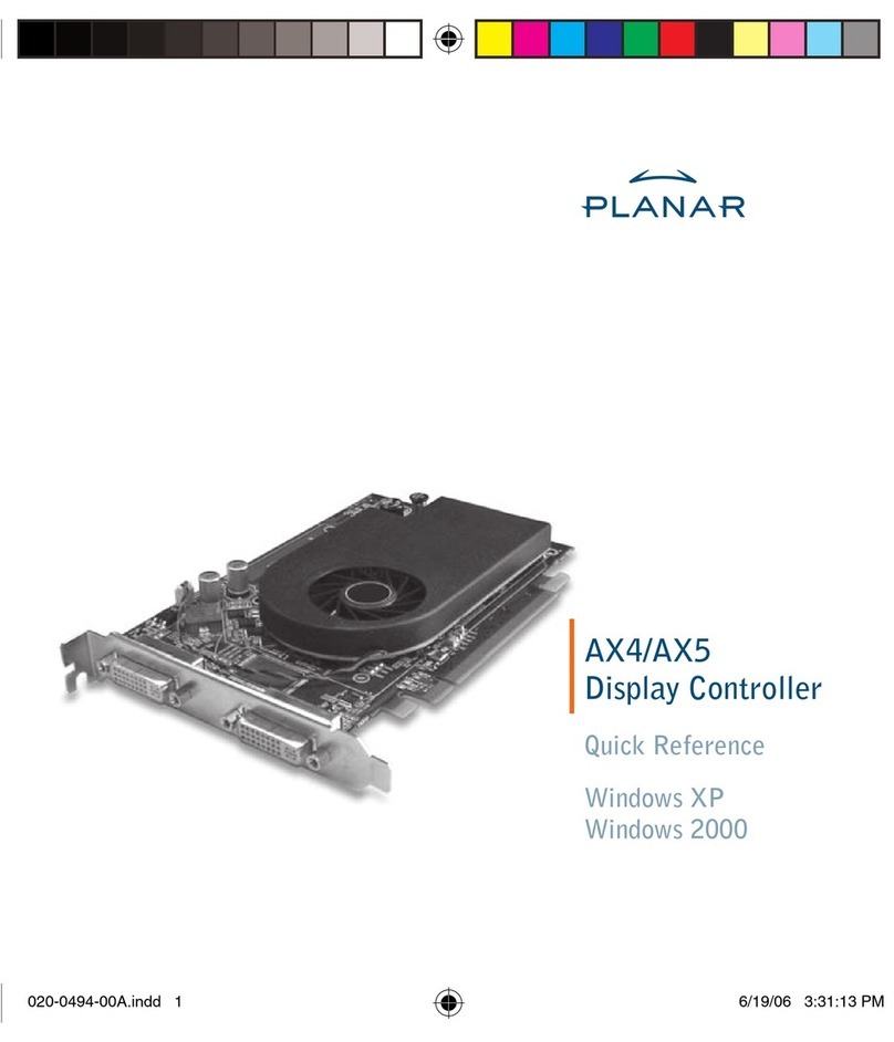 Planar AX4 User manual