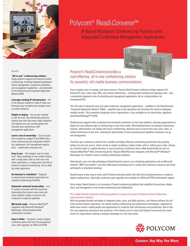 Polycom ReadiConvene User manual
