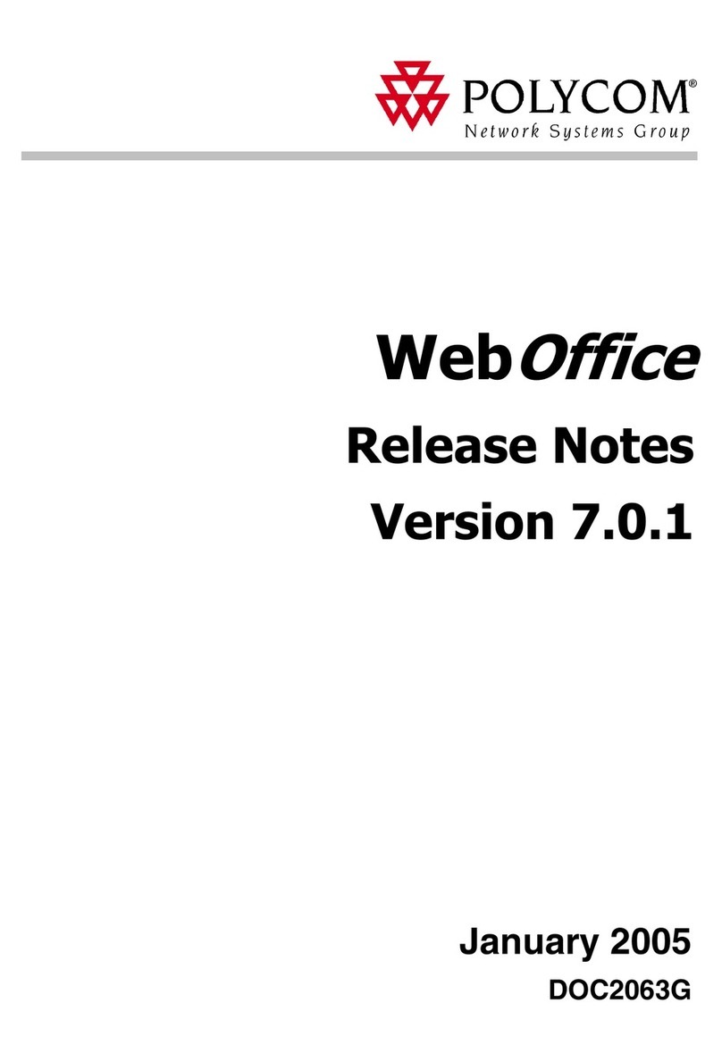 Polycom WebOffice Instruction Manual