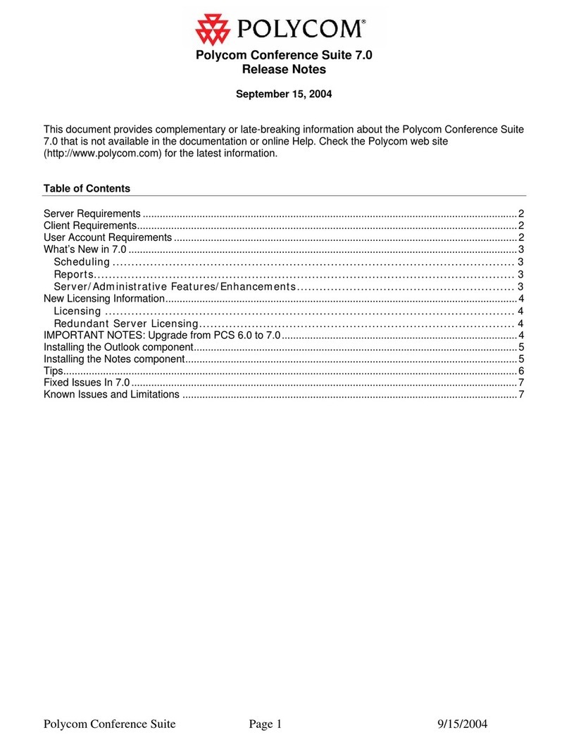 Polycom ConferenceSuite Instruction Manual