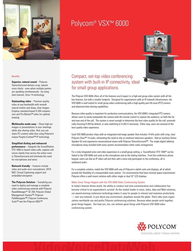 Polycom VSX VSX 6000 User manual