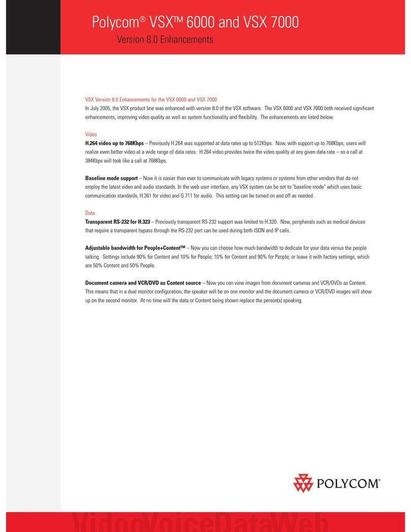 Polycom VSX VSX 6000 User manual