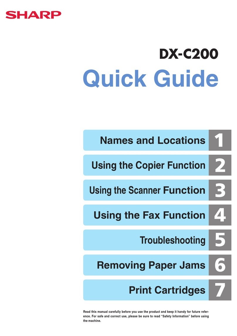 Sharp DX-C200 User manual