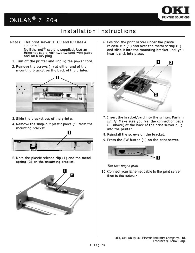Oki ML8810 User manual