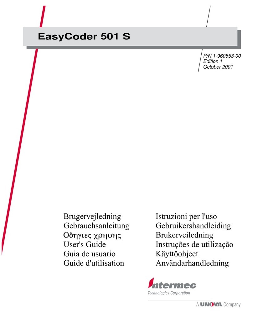 Intermec EasyCoder 501S User manual