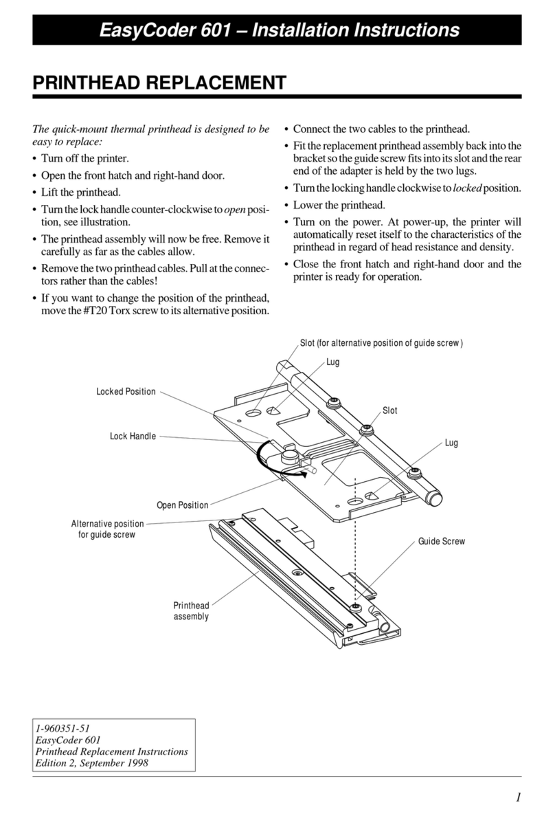 Intermec UBI EasyCoder 601 E Guide