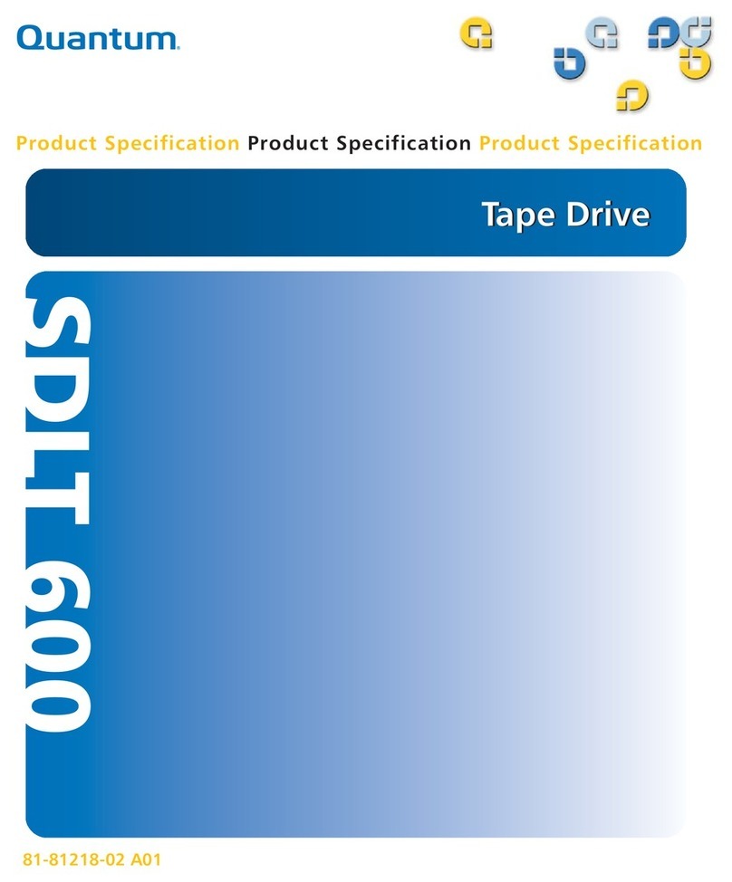 Quantum DLTtape SDLT 600 User manual