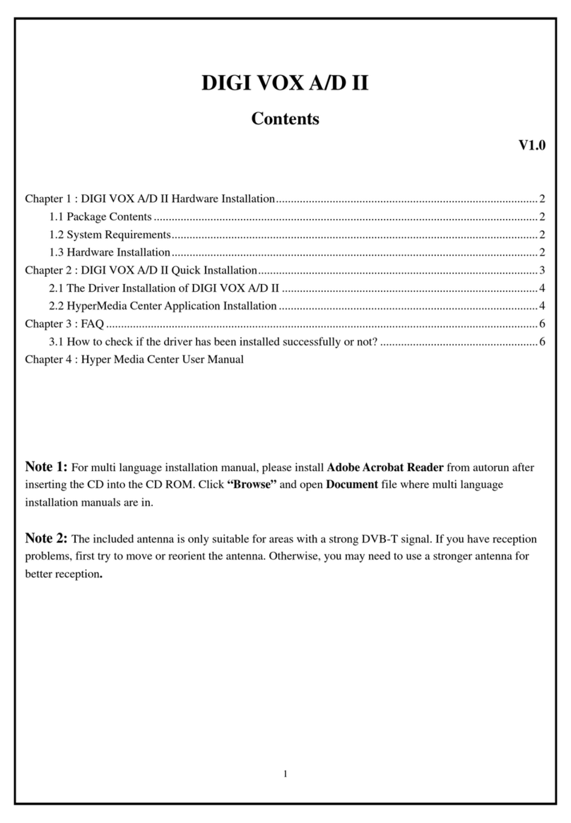 MSI DigiVOX A/D User manual