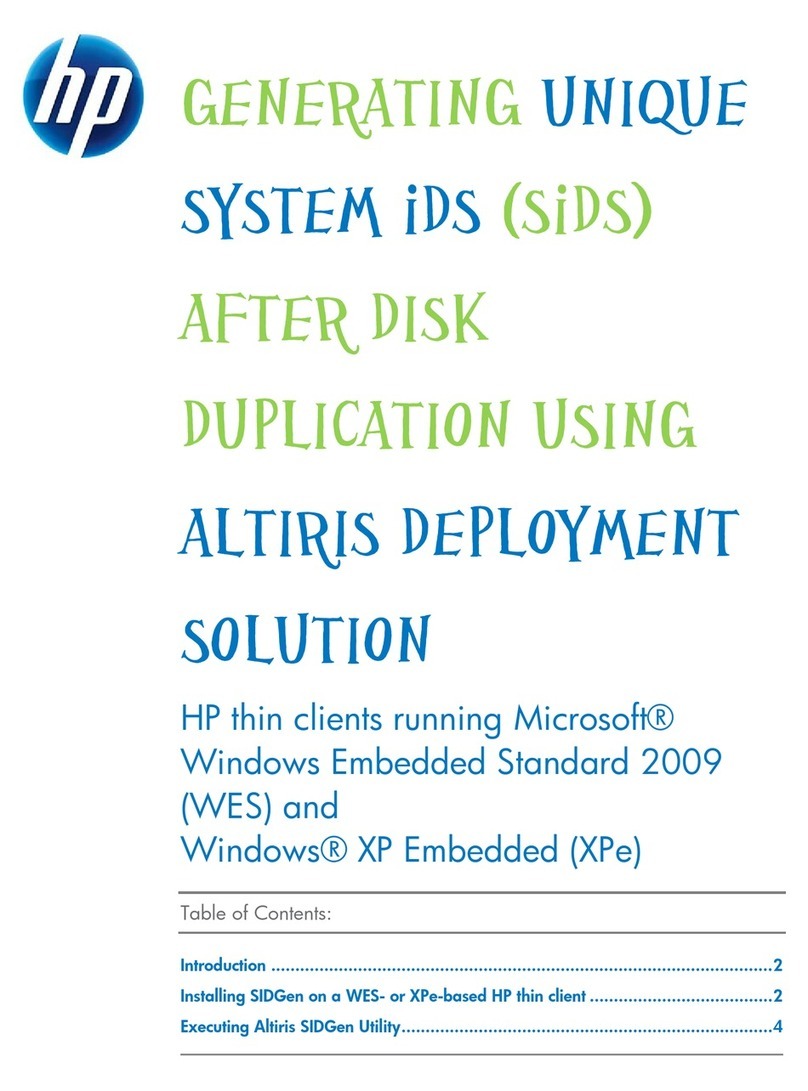 HP t5630 - Thin Client Installation and operating instructions