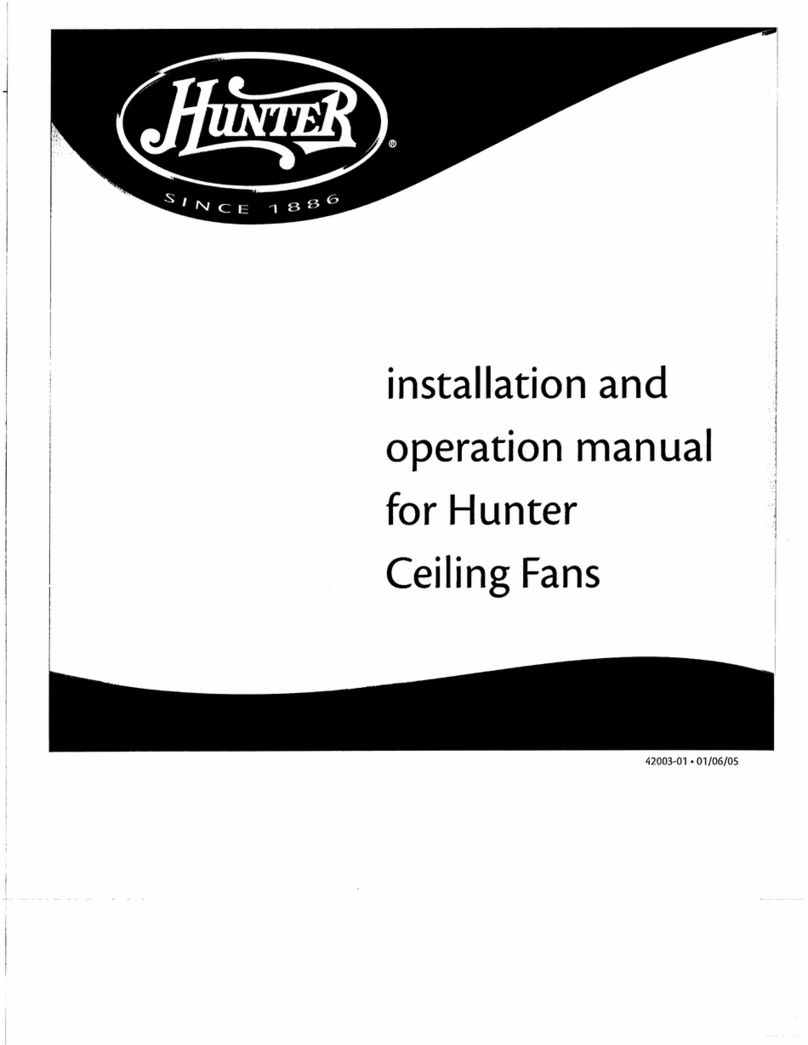 Hunter 28528 User manual