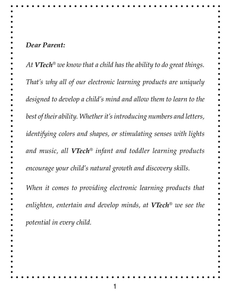 V-tech Magic Paws User manual