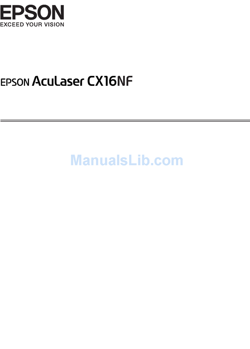 Epson AcuLaser CX16 User manual