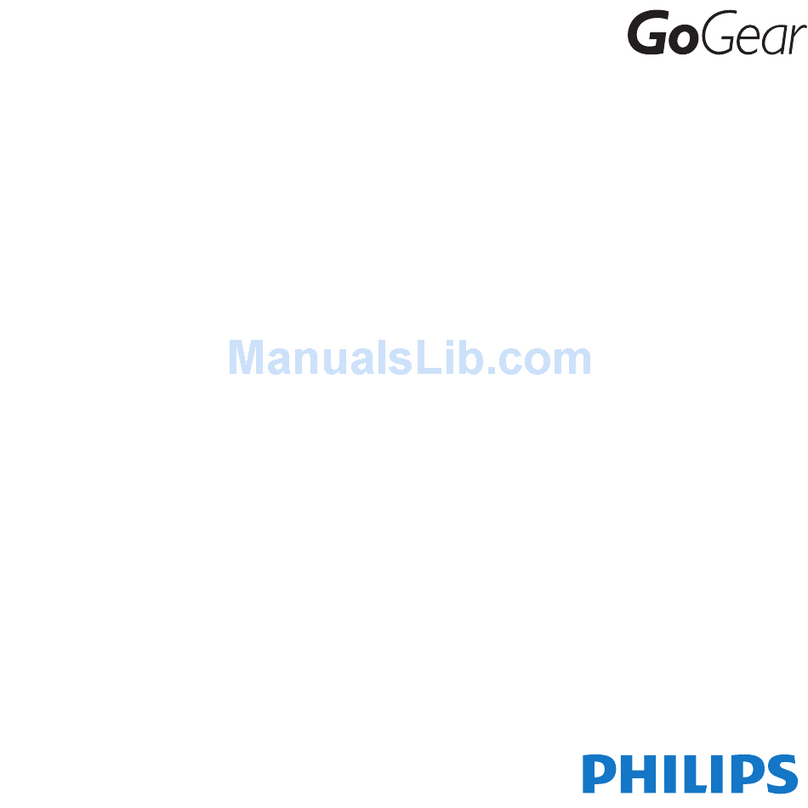 Philips SA3ARA16K/37 User manual