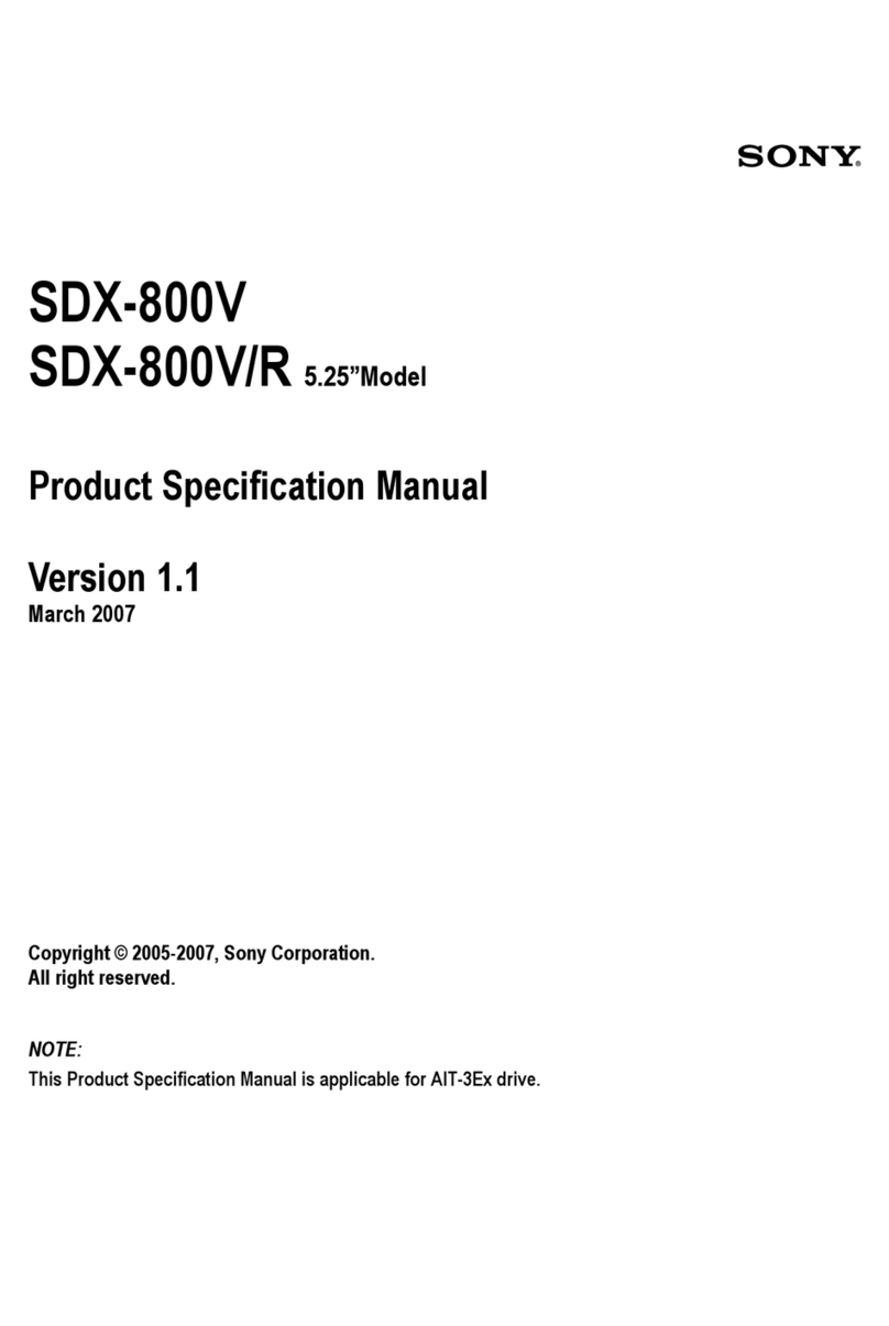 Sony SDX-800V Series Installation instructions