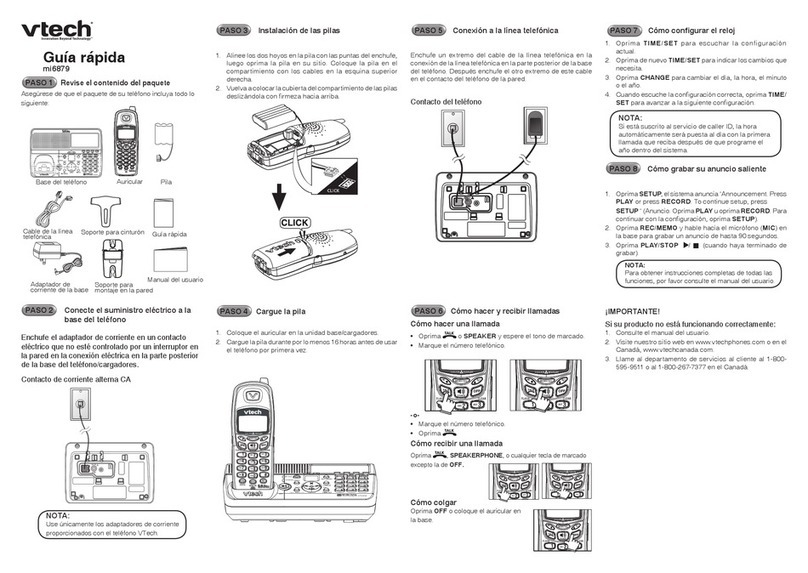 V-tech mi6879 User manual