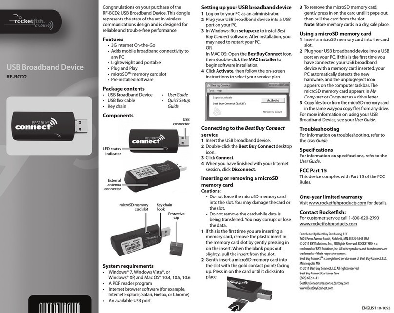 Rocket Fish RF-BCD2 User manual Rocket Fish RF-BCD2 User manual