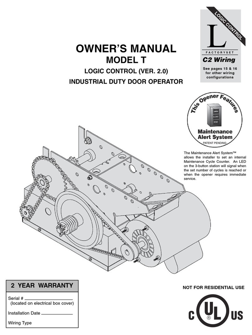 Chamberlain T User manual