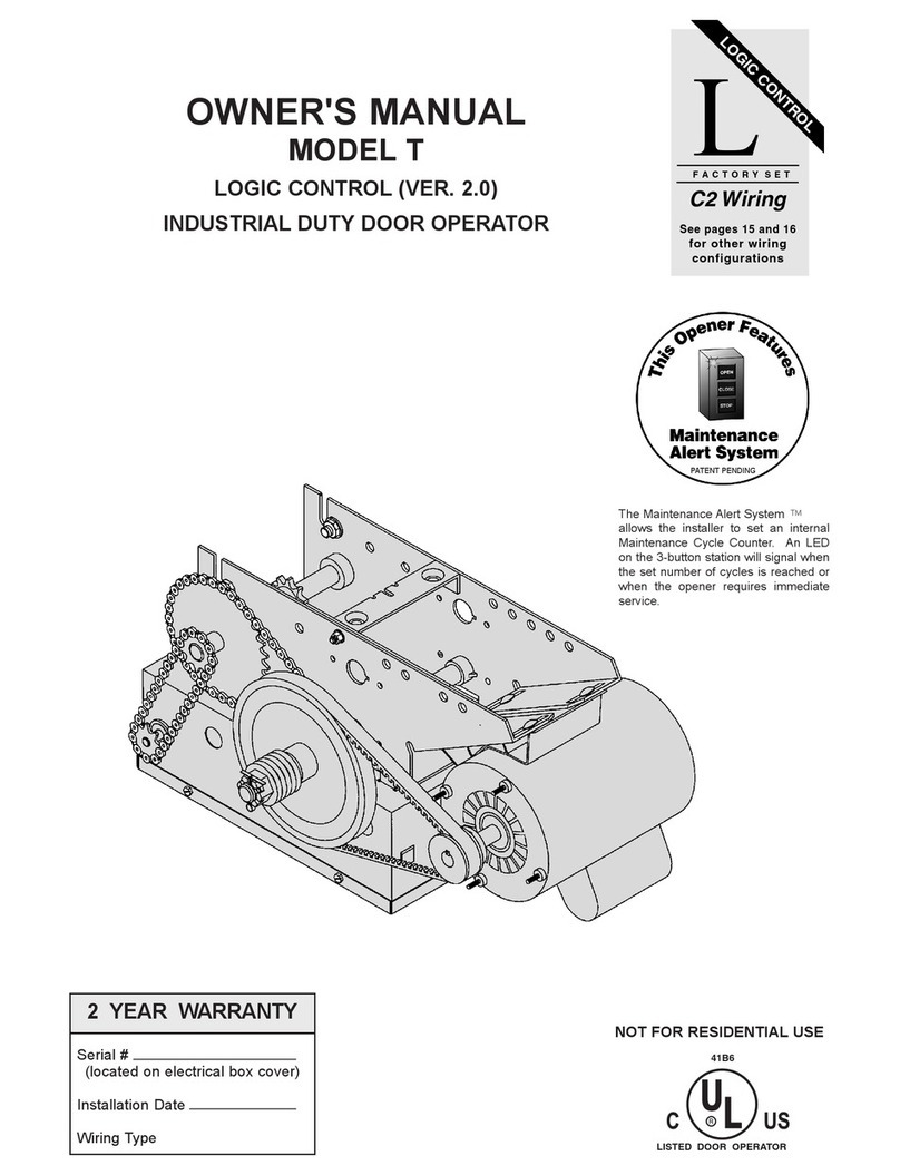 Chamberlain T User manual Chamberlain T User manual