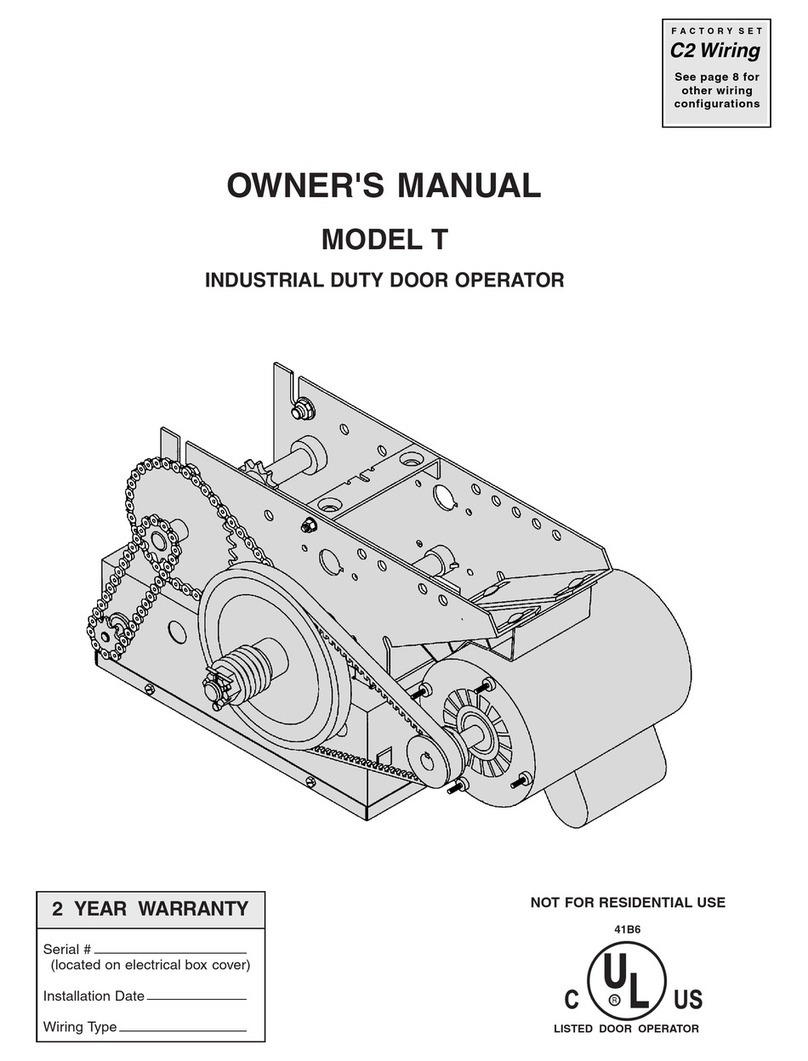 Chamberlain T User manual