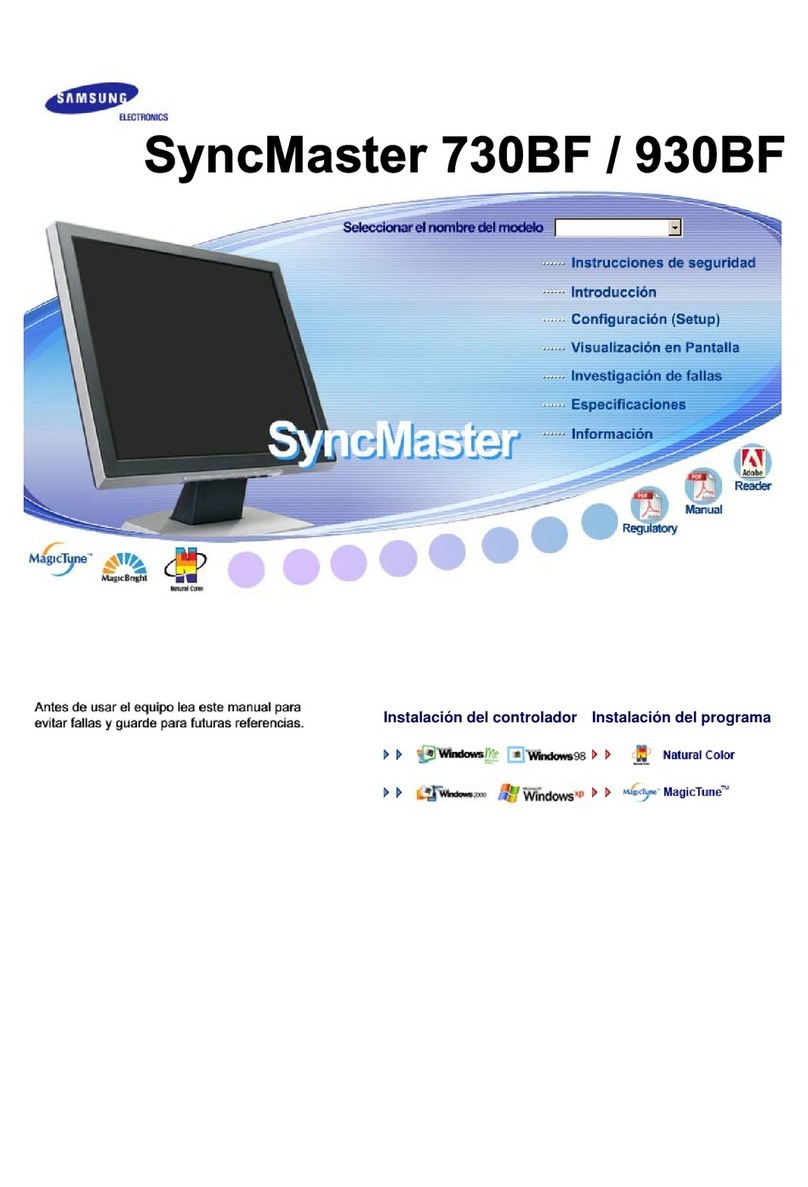 Samsung SyncMaster 730BF User manual