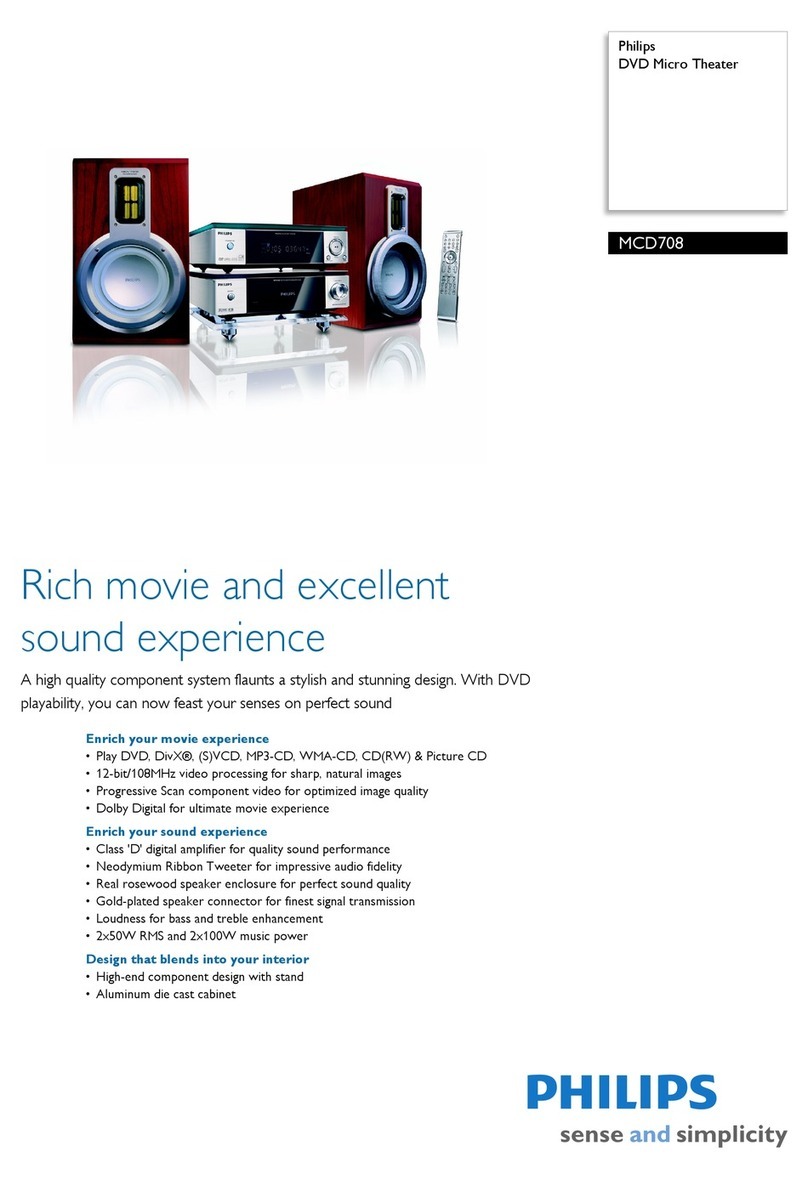 Philips MCD 708 User manual