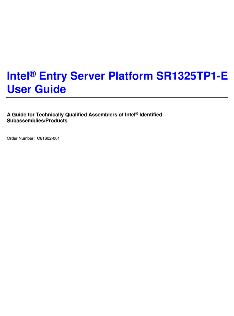Intel SR1325TP1 - Entry Server Platform User manual