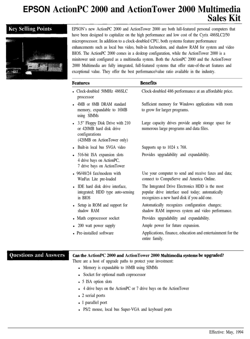 Epson ActionTower 2000 User manual