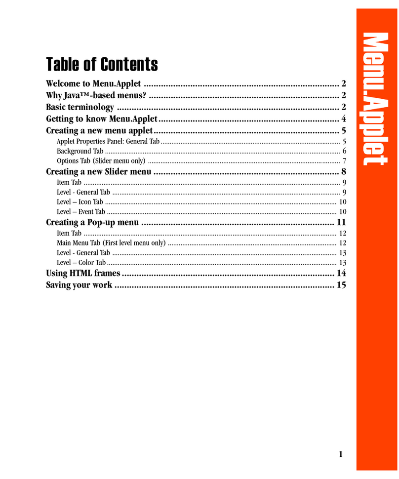 Ulead MENU.APPLET User manual