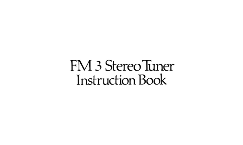 QUAD FM 3 User manual