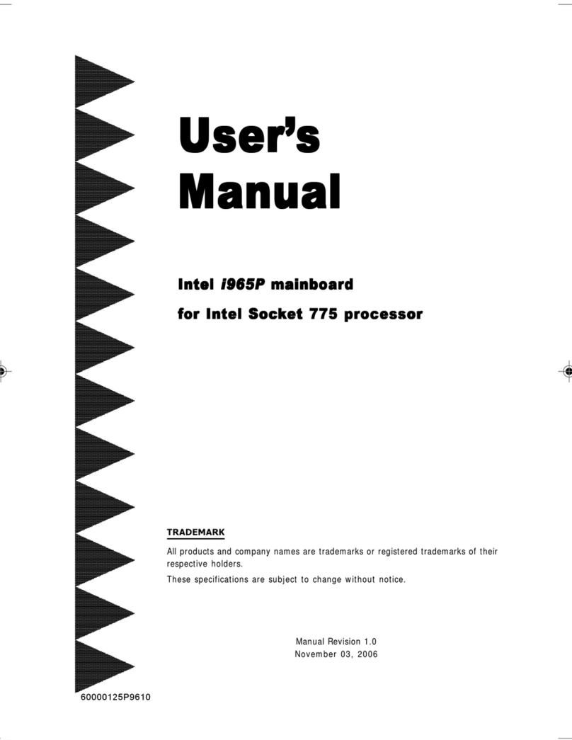 Intel I965P User manual