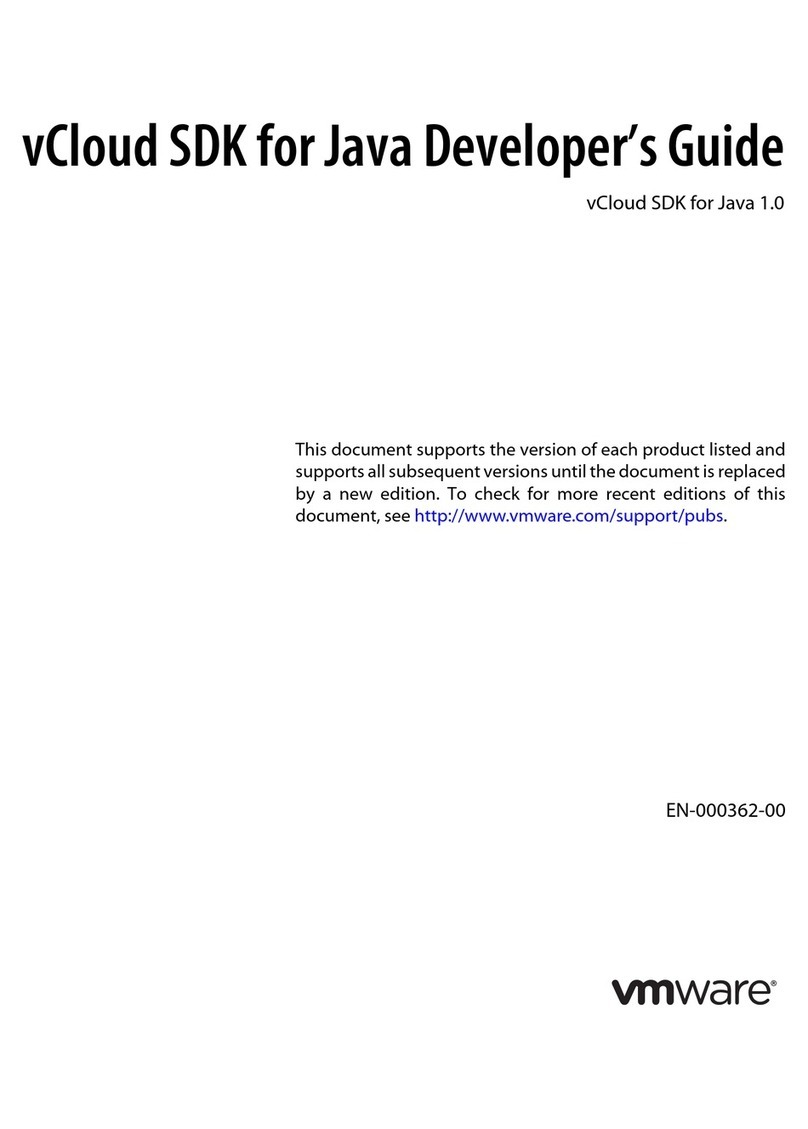 VMware VCLOUD SDK FOR JAVA 1.0 - DEVELOPER S GUIDE User manual