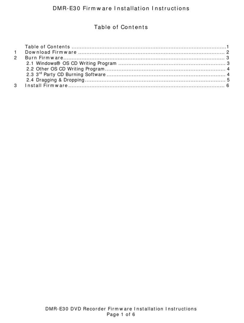 Panasonic DMR-E30S User manual