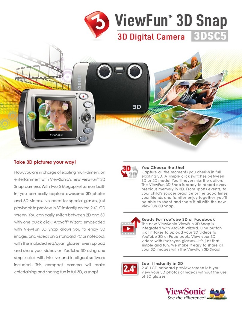 ViewSonic ViewFun 3D Snap Digital Camera User manual