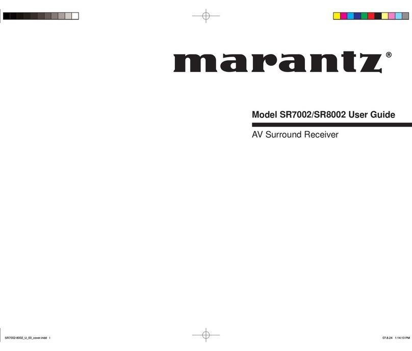 Marantz SR7002 Quick start guide