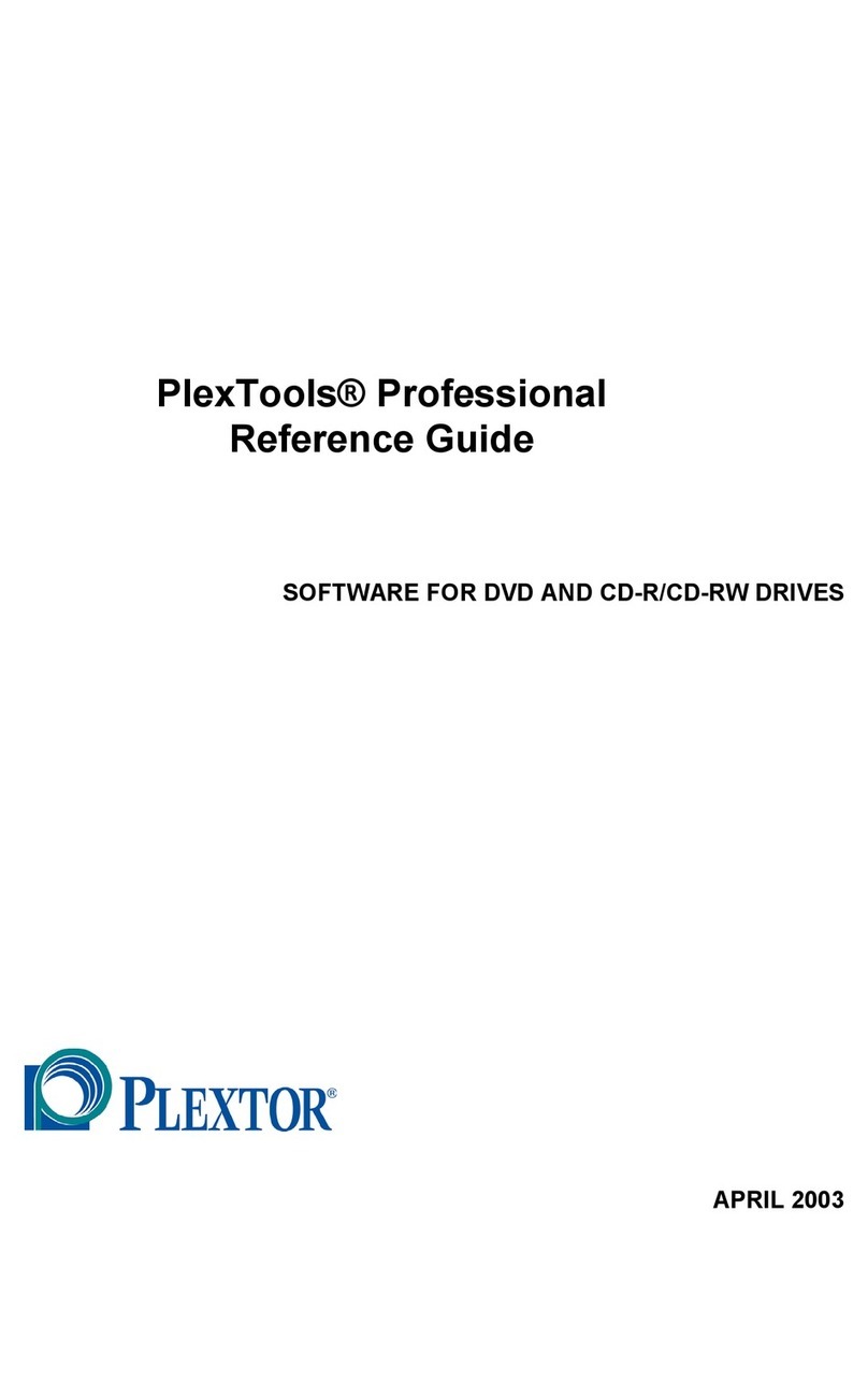 Plextor PLEXTOOLSPRO User manual