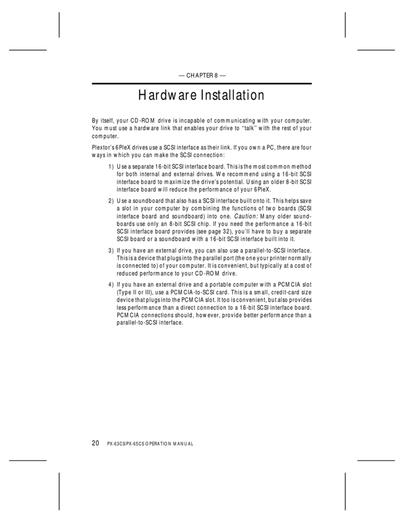 Plextor PL-6P2 User manual