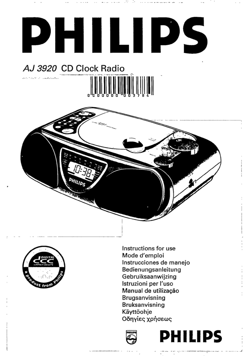 Philips AJ 3920 User manual