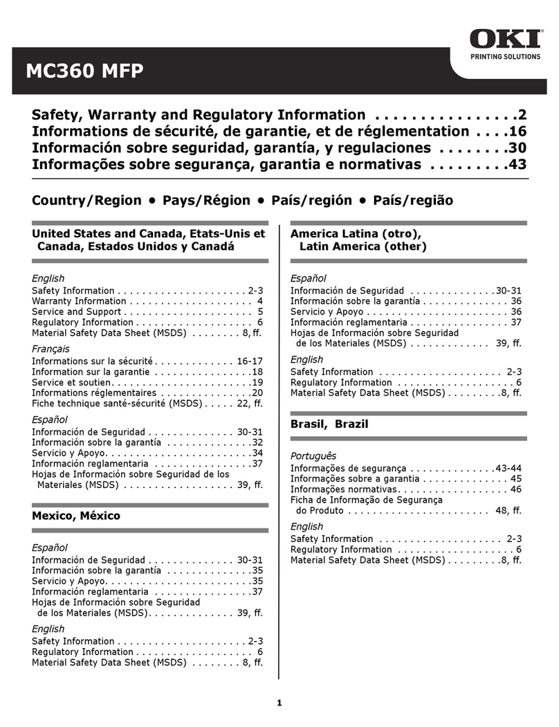 Oki MC360 MFP User manual