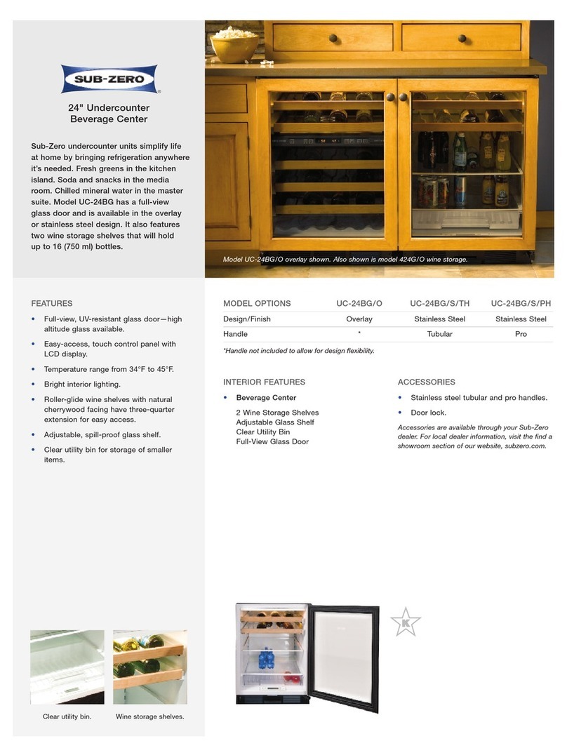 Sub-Zero UC-24BG User manual
